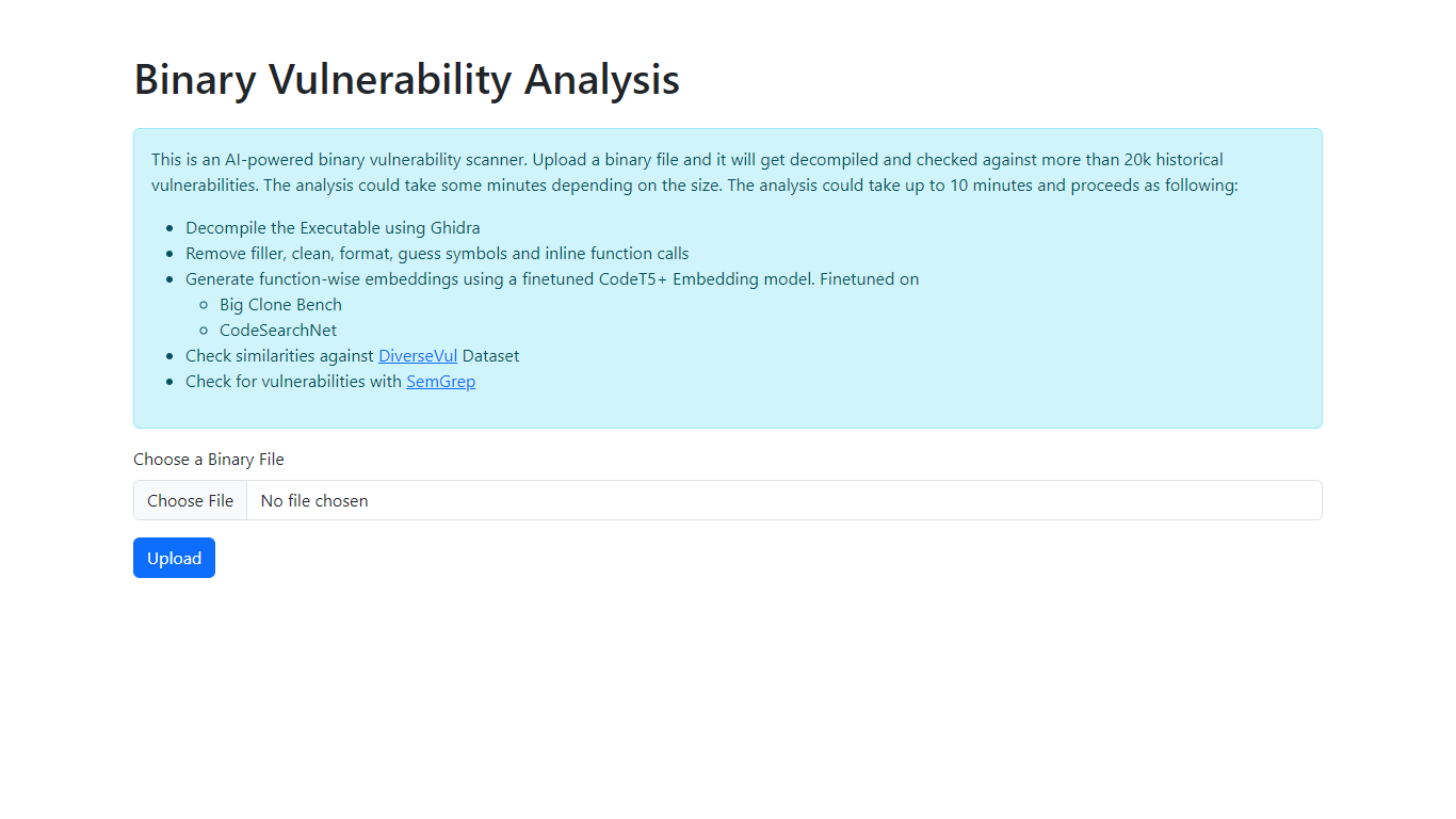 Binary Vulnerability Analysis