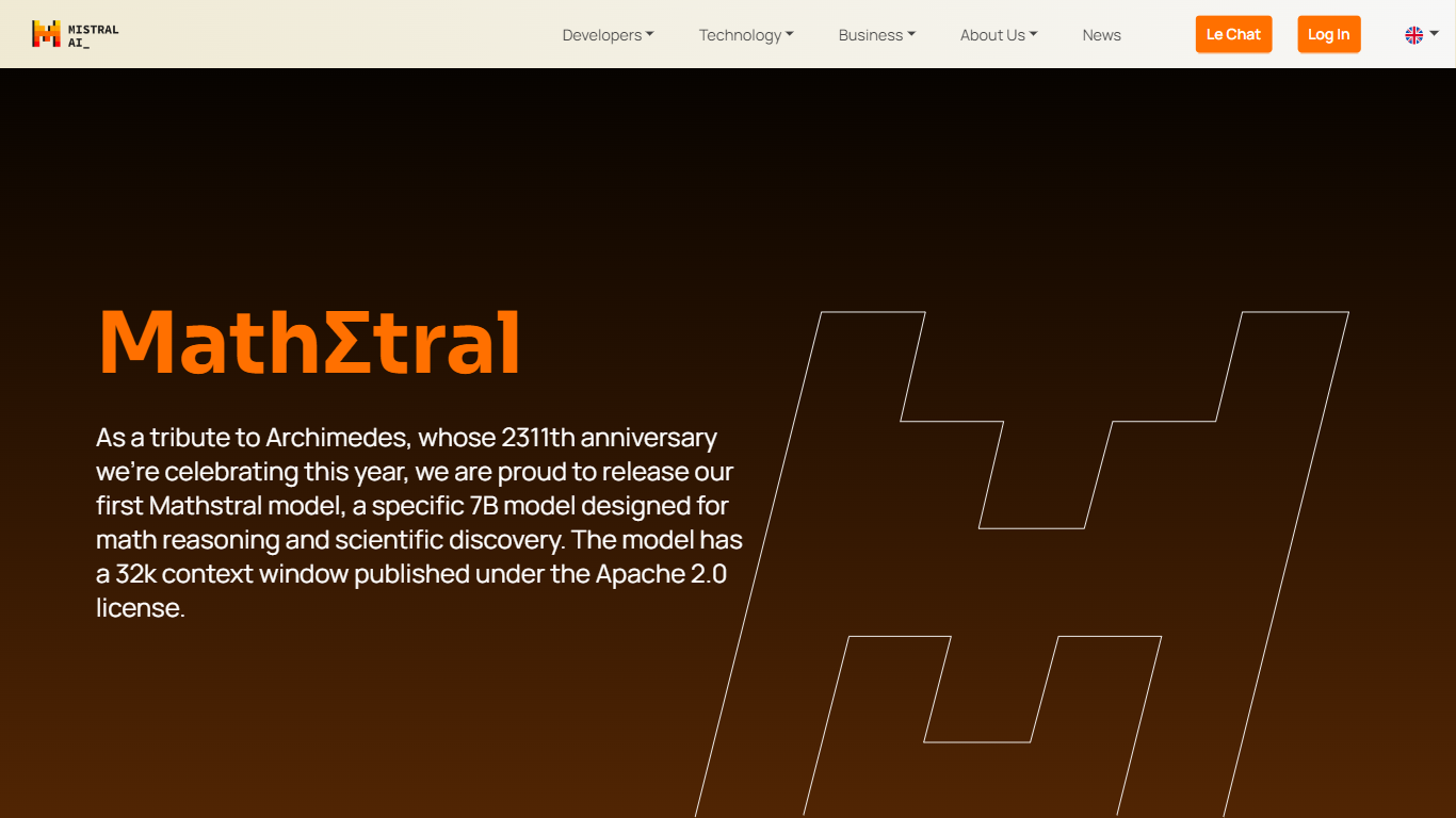 MathΣtral - Mistral AI