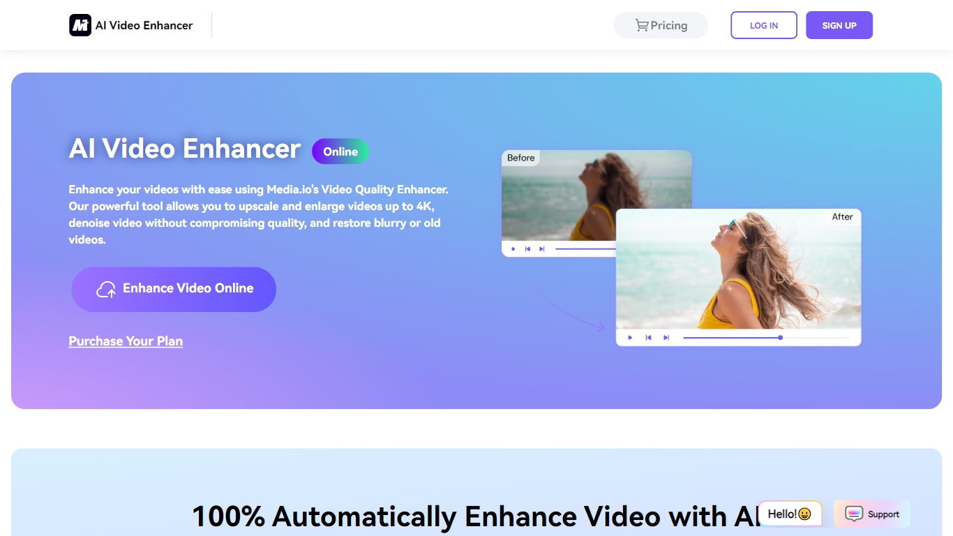 Media.io - AI Video Enhancer