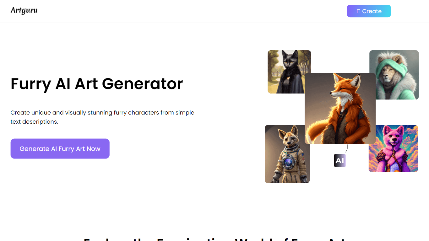 Furry AI Art Generator - Artguru