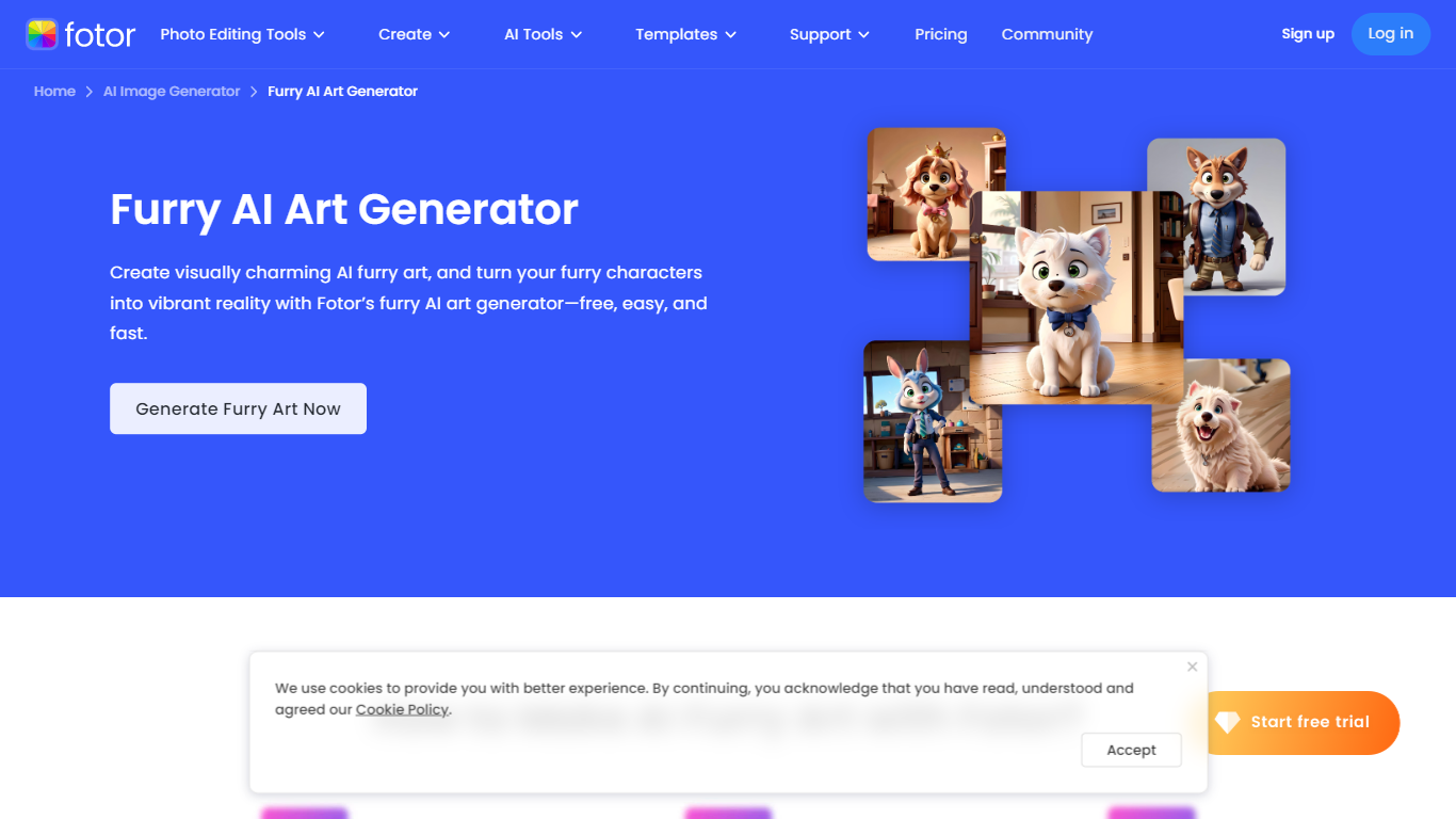 Furry AI Art Generator - Fotor