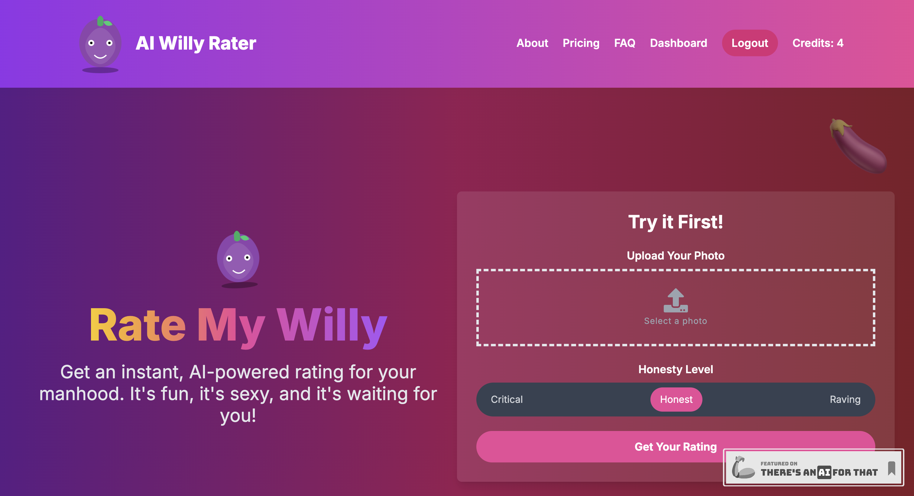 AI Willy Rater