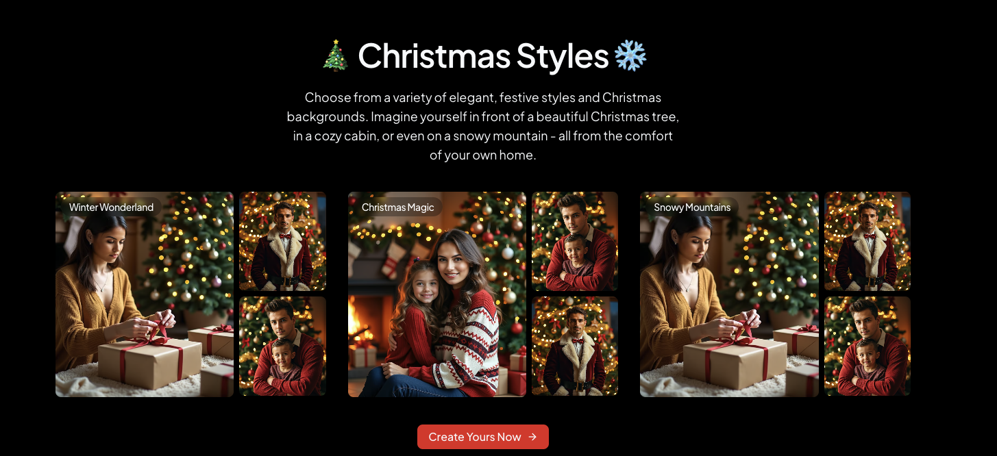 AI Christmas Photo - AI Christmas Card Generator}