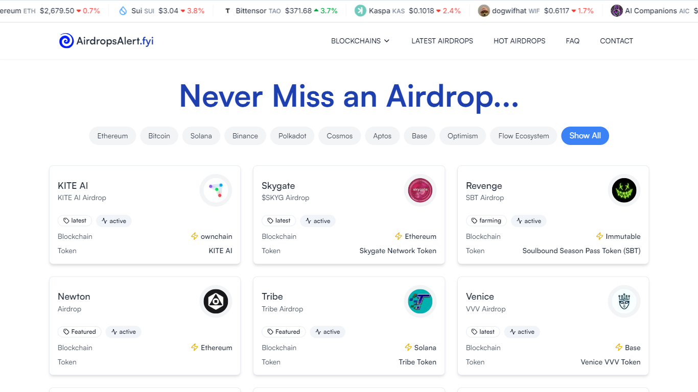 Airdrop Alert