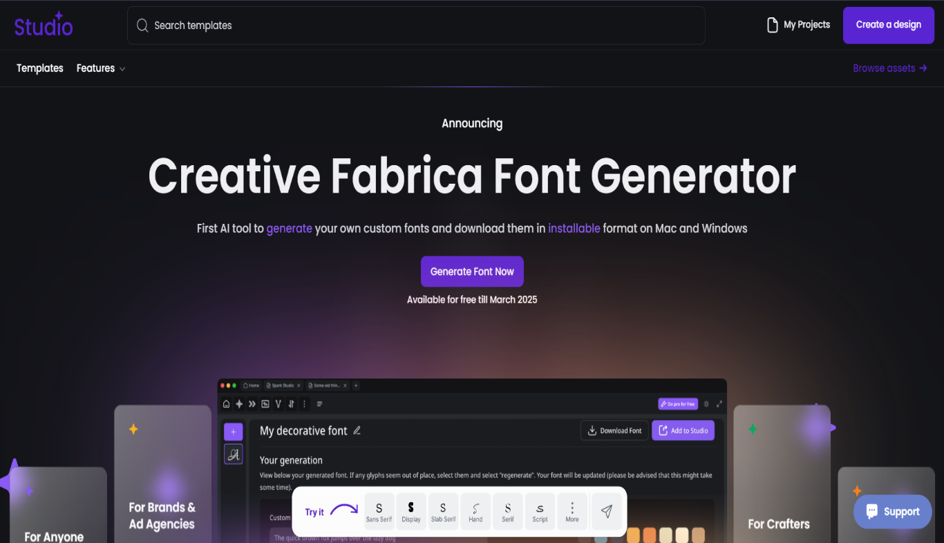 Creative Fabrica Font Generator