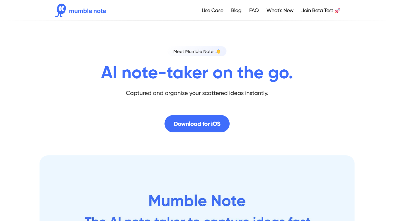 Mumble Note