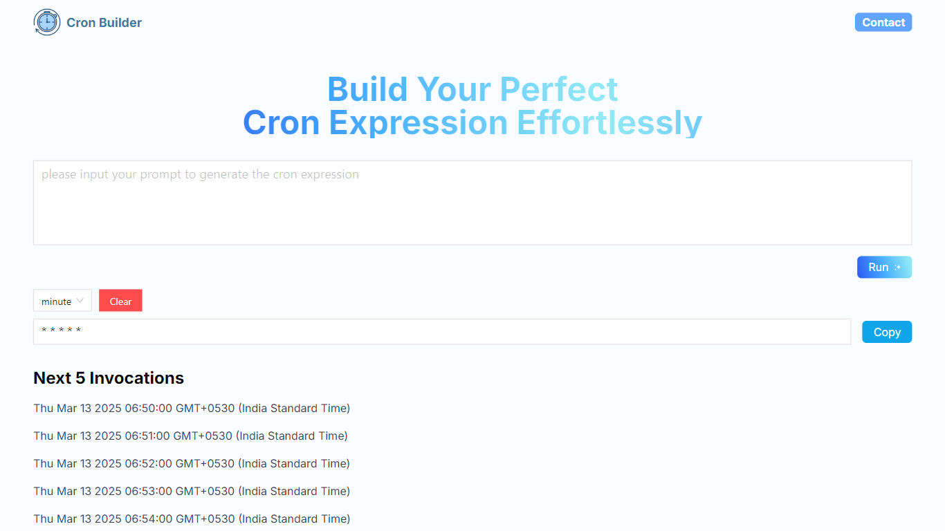 cron builder