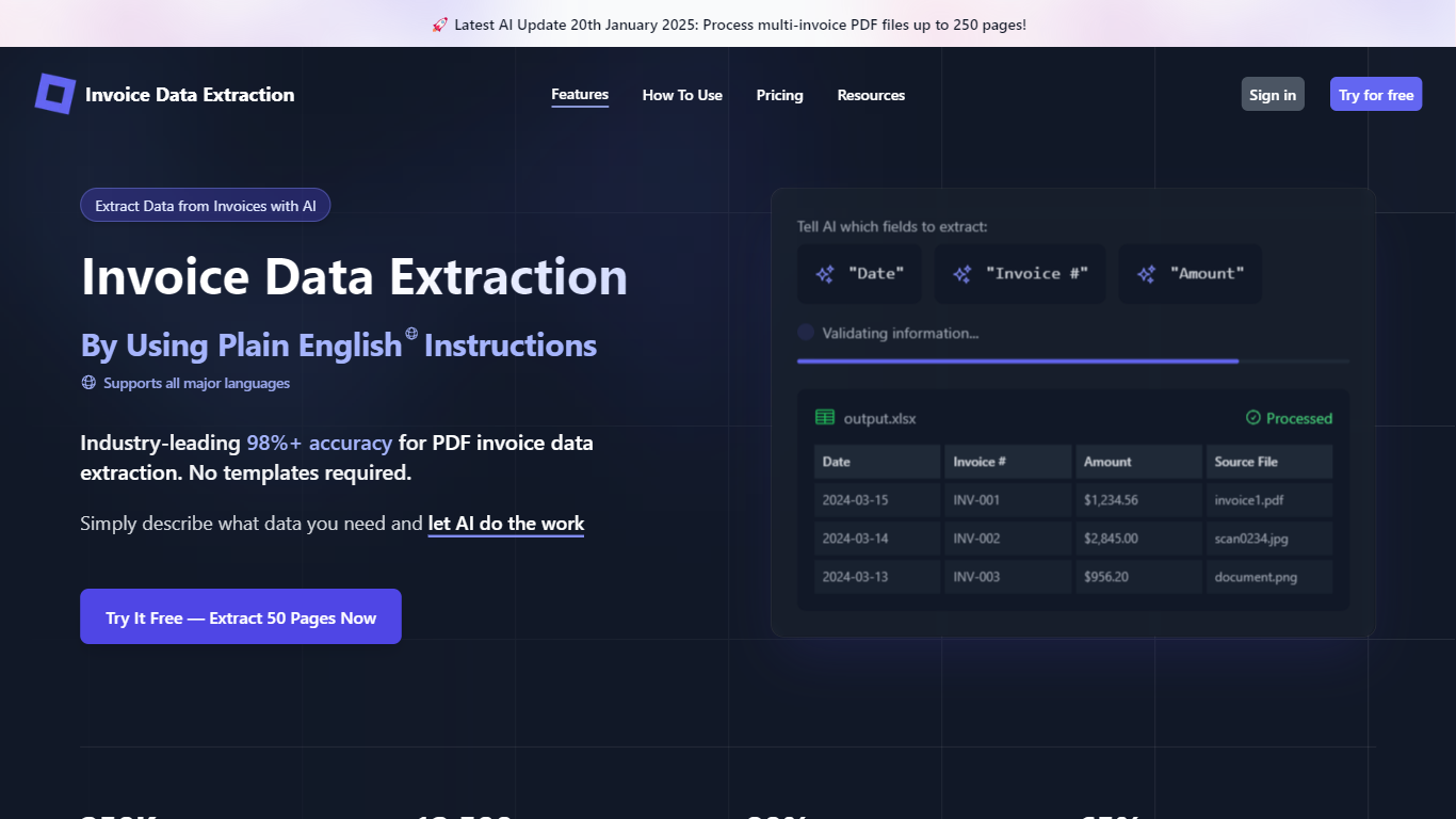 Invoice Data Extraction