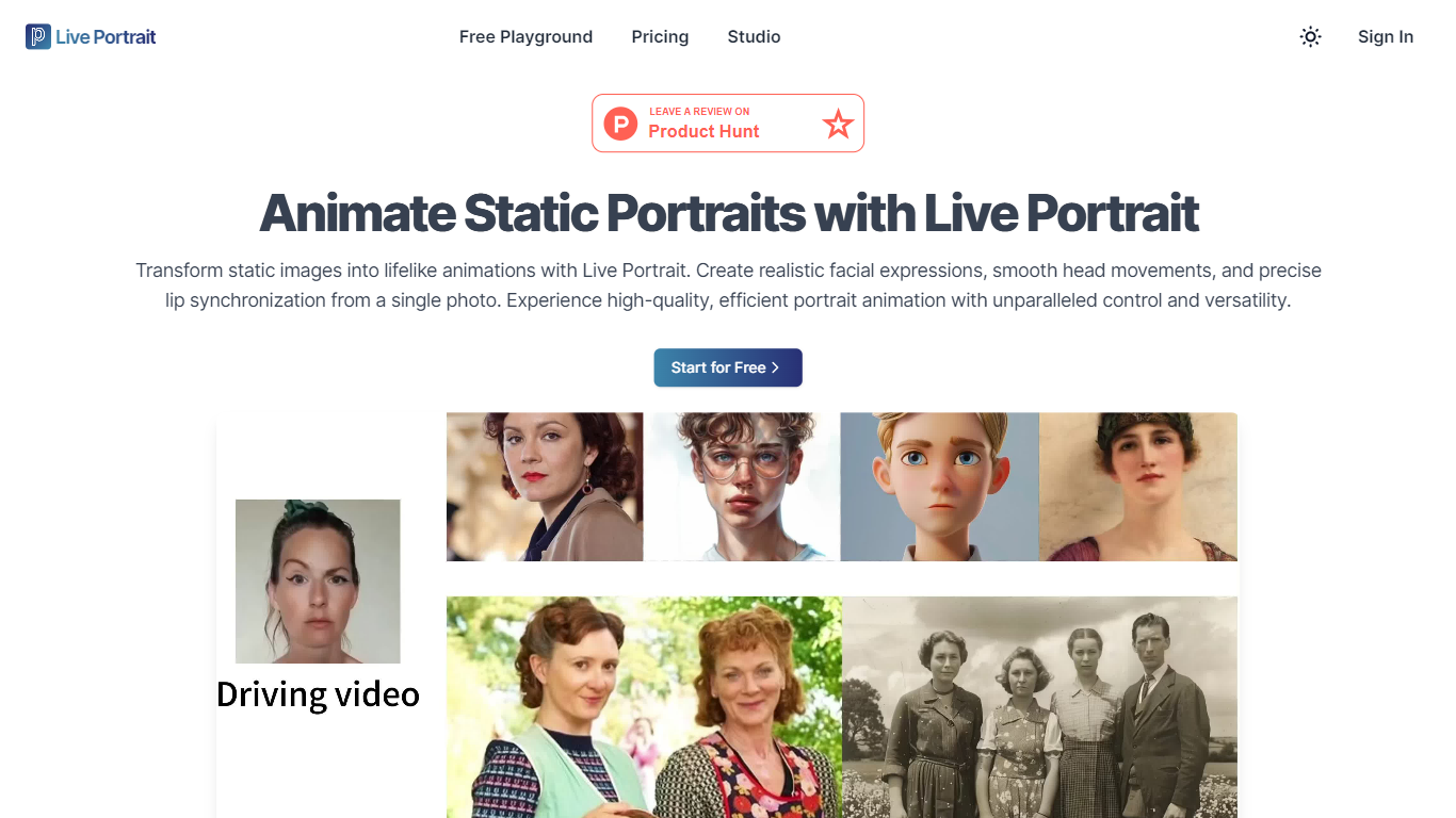 Live Portraits