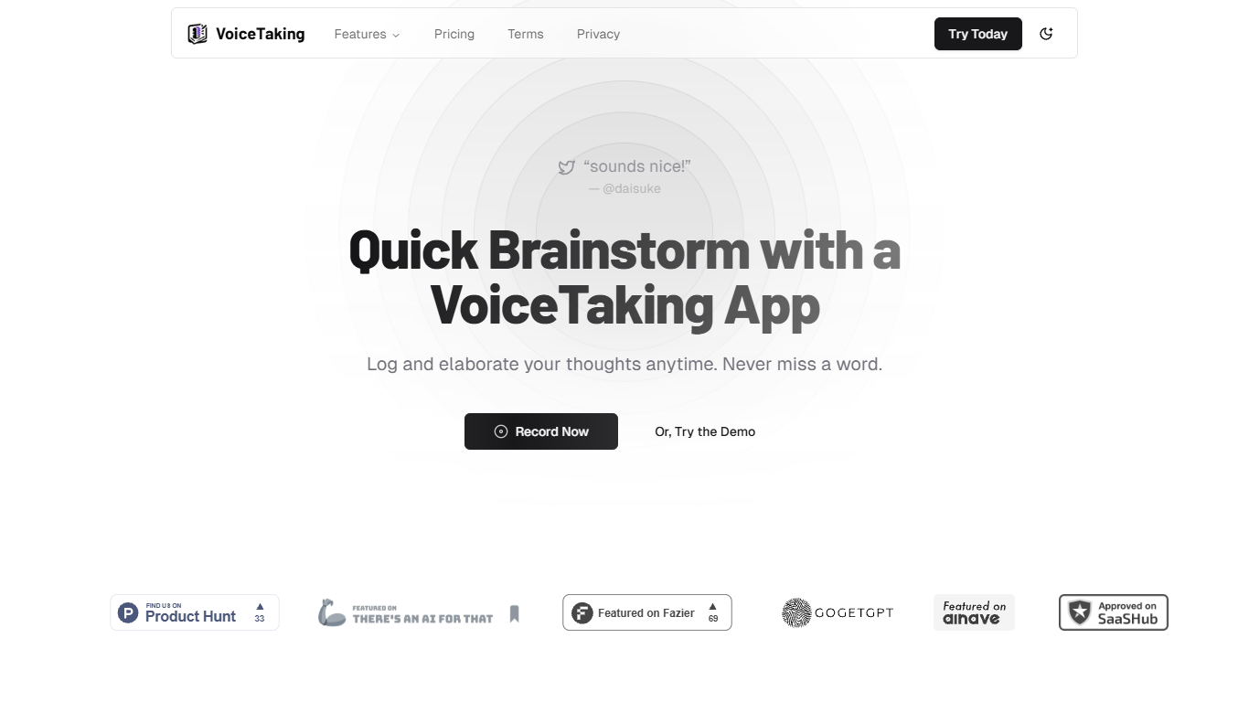 VoiceTaking