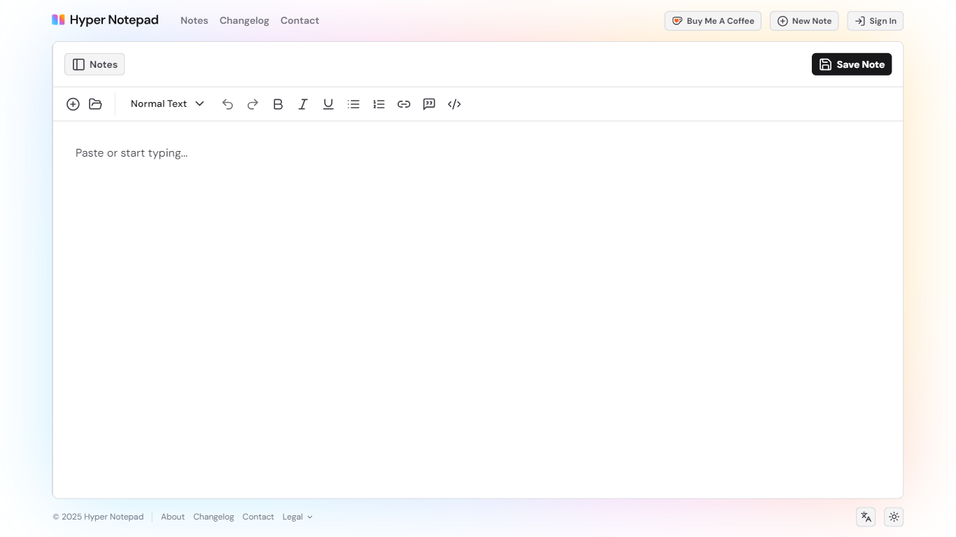 Hyper Notepad