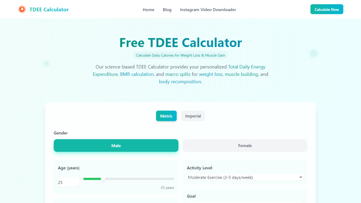TDEE Calculator