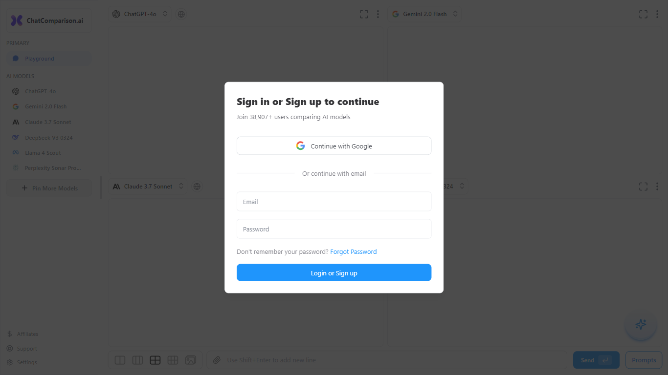 ChatComparison AI