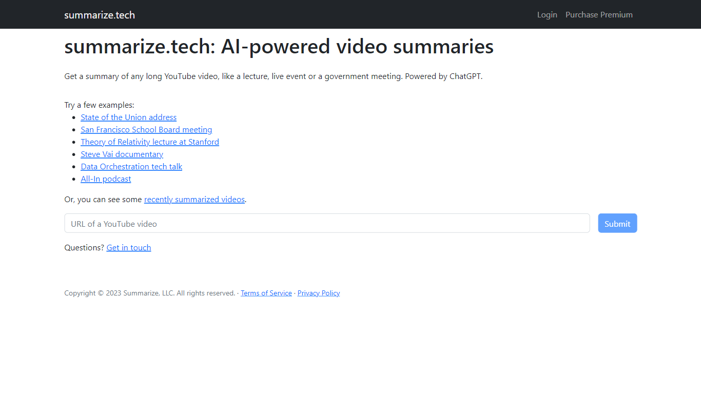 summarize.tech