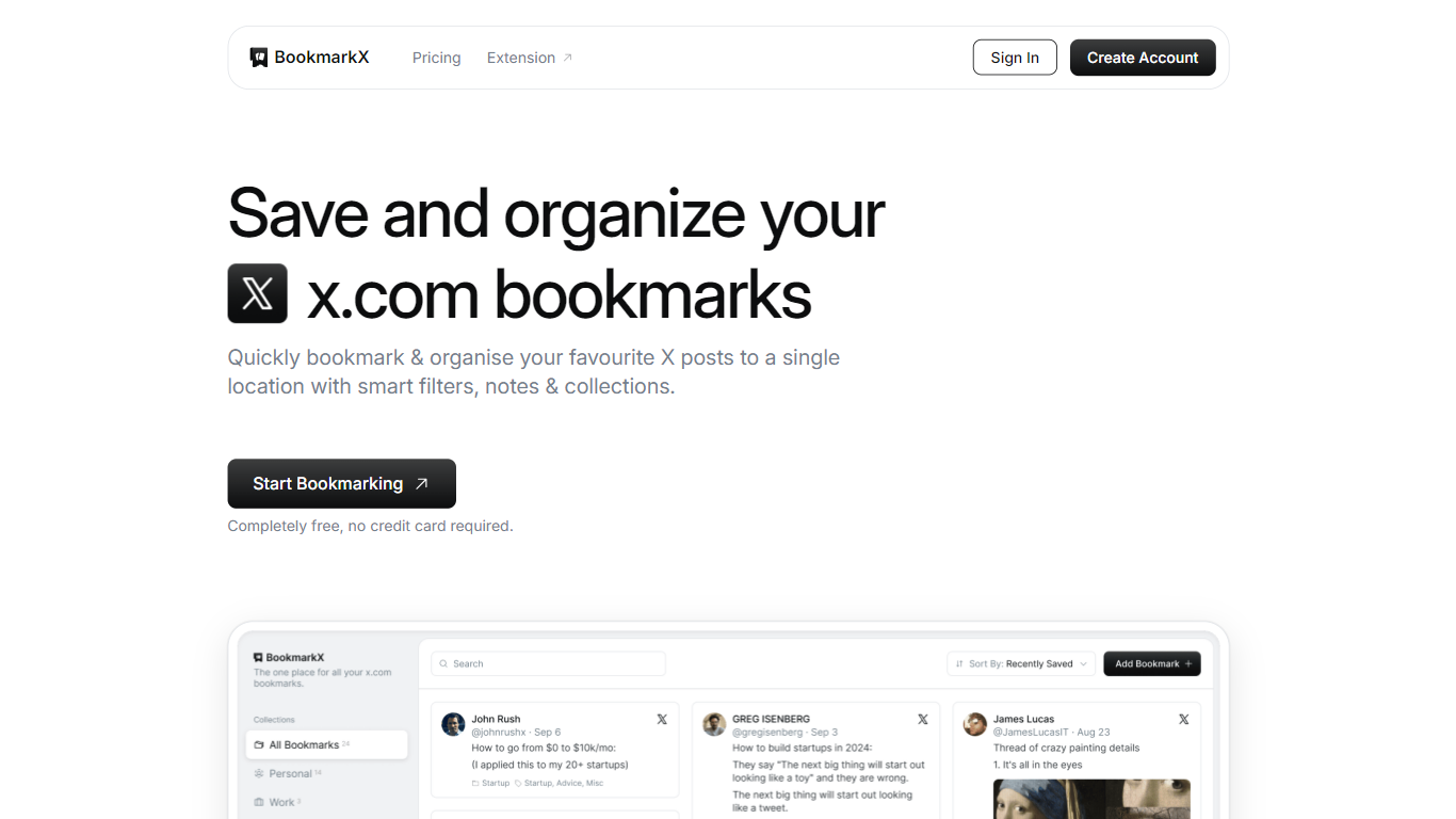 Bookmarkx