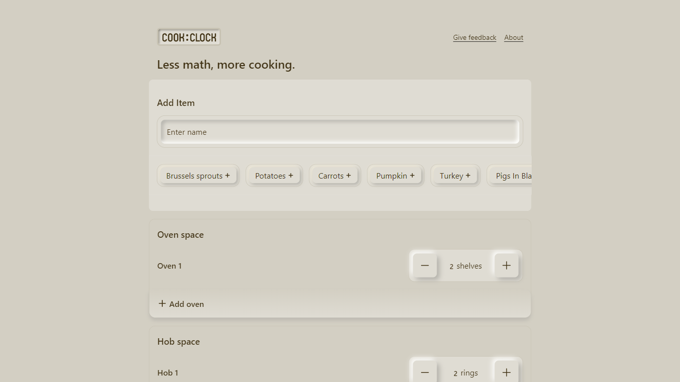 COOK CLOCK
