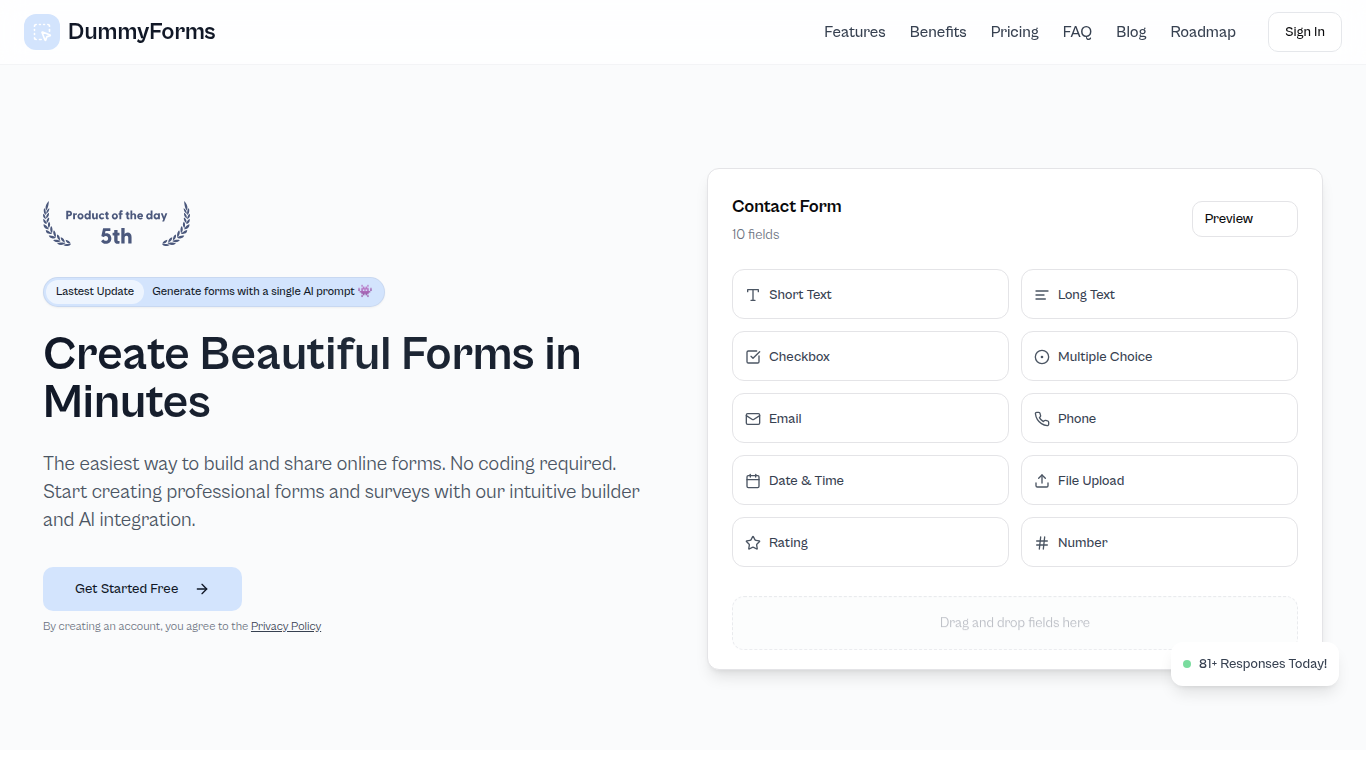 Dummy Forms