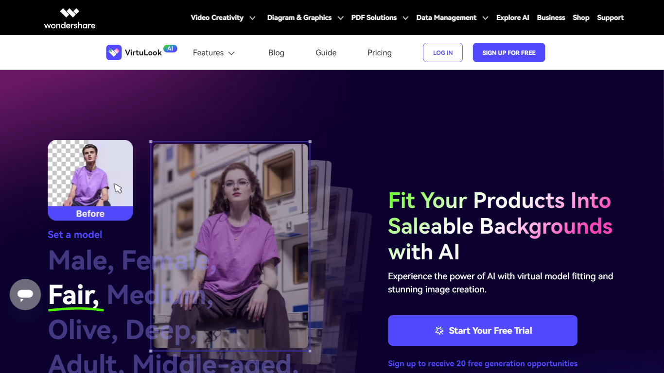 VirtuLook Product Photo Generator