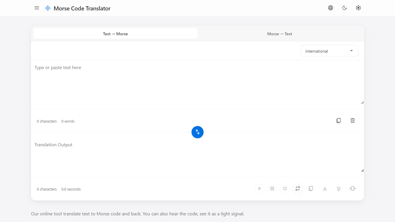 Morse Code Translator