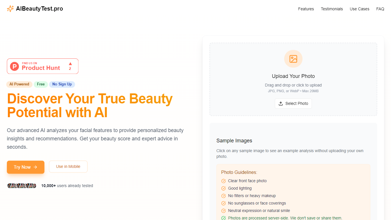 AI Beauty Test
