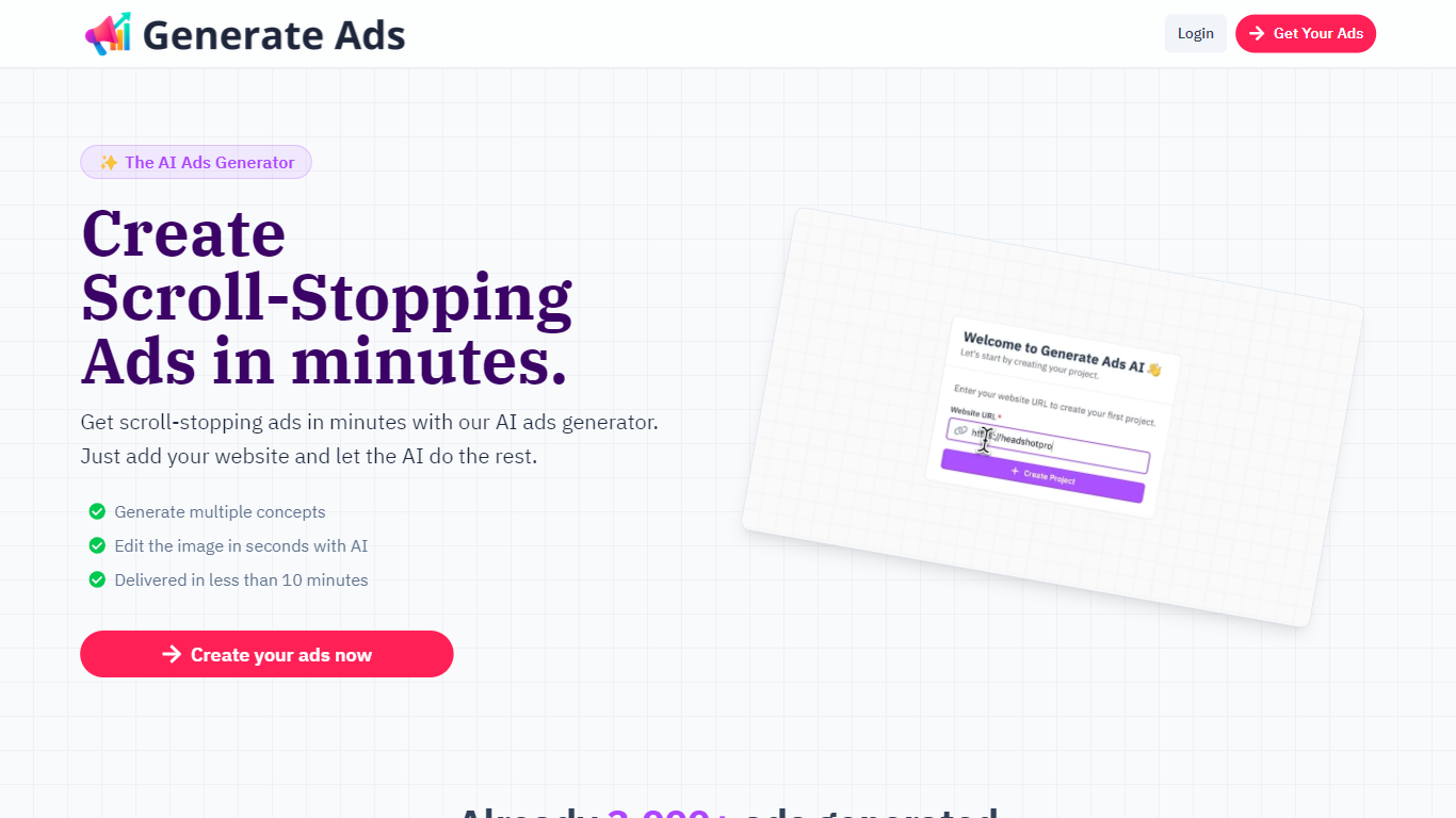 Generate Ads AI