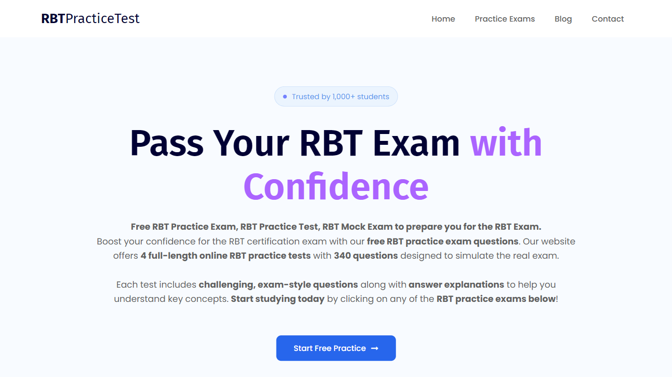 RBT Practice Exam