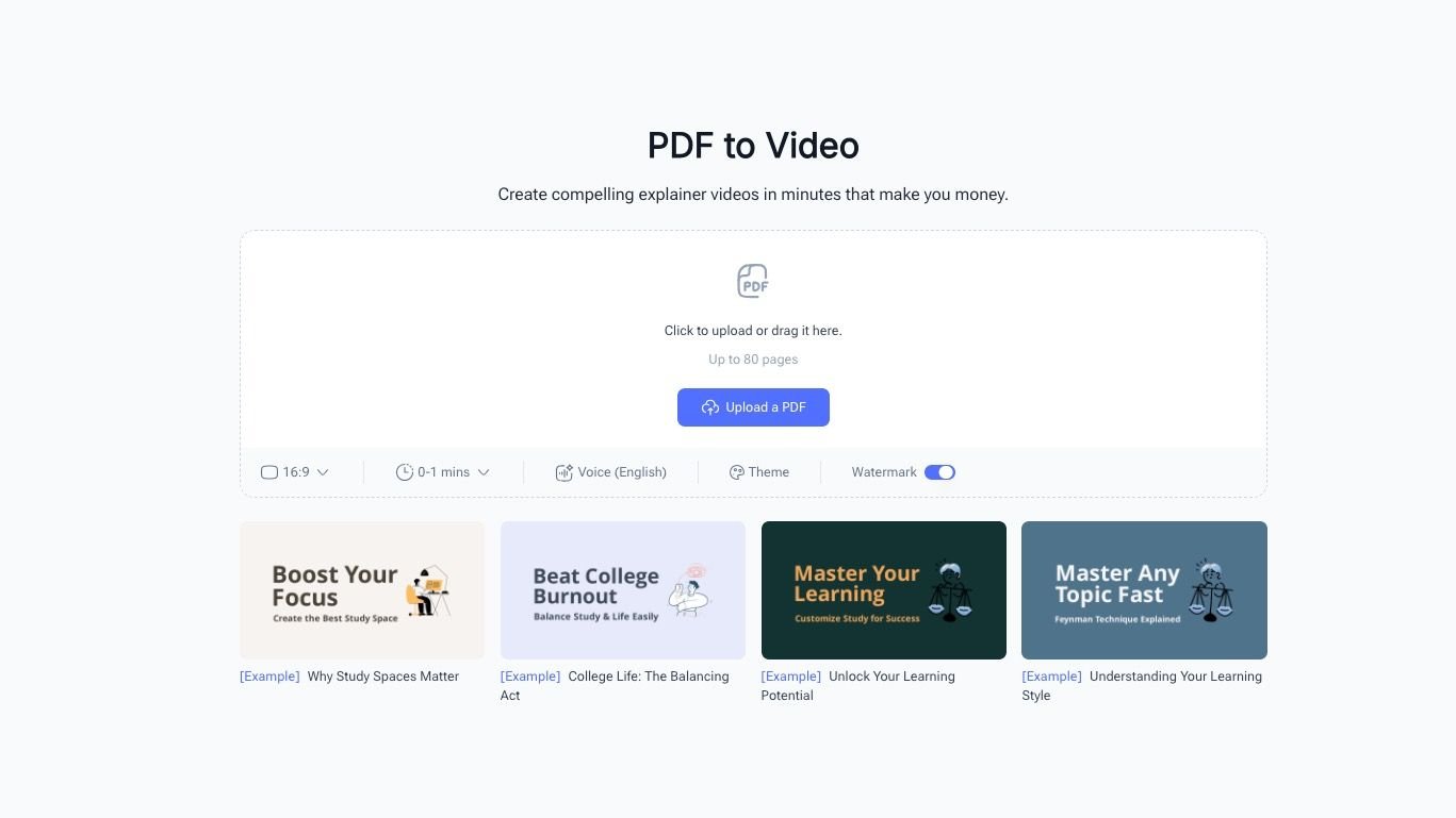 PDF to Video AI