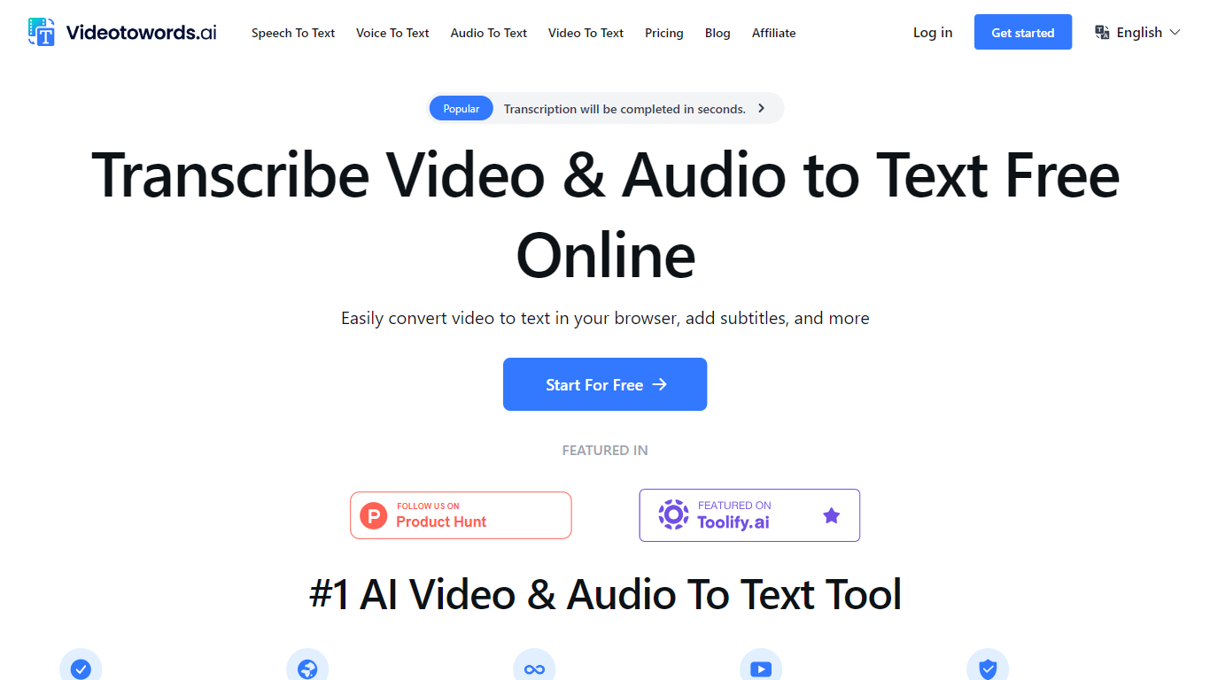 Videotowords.ai