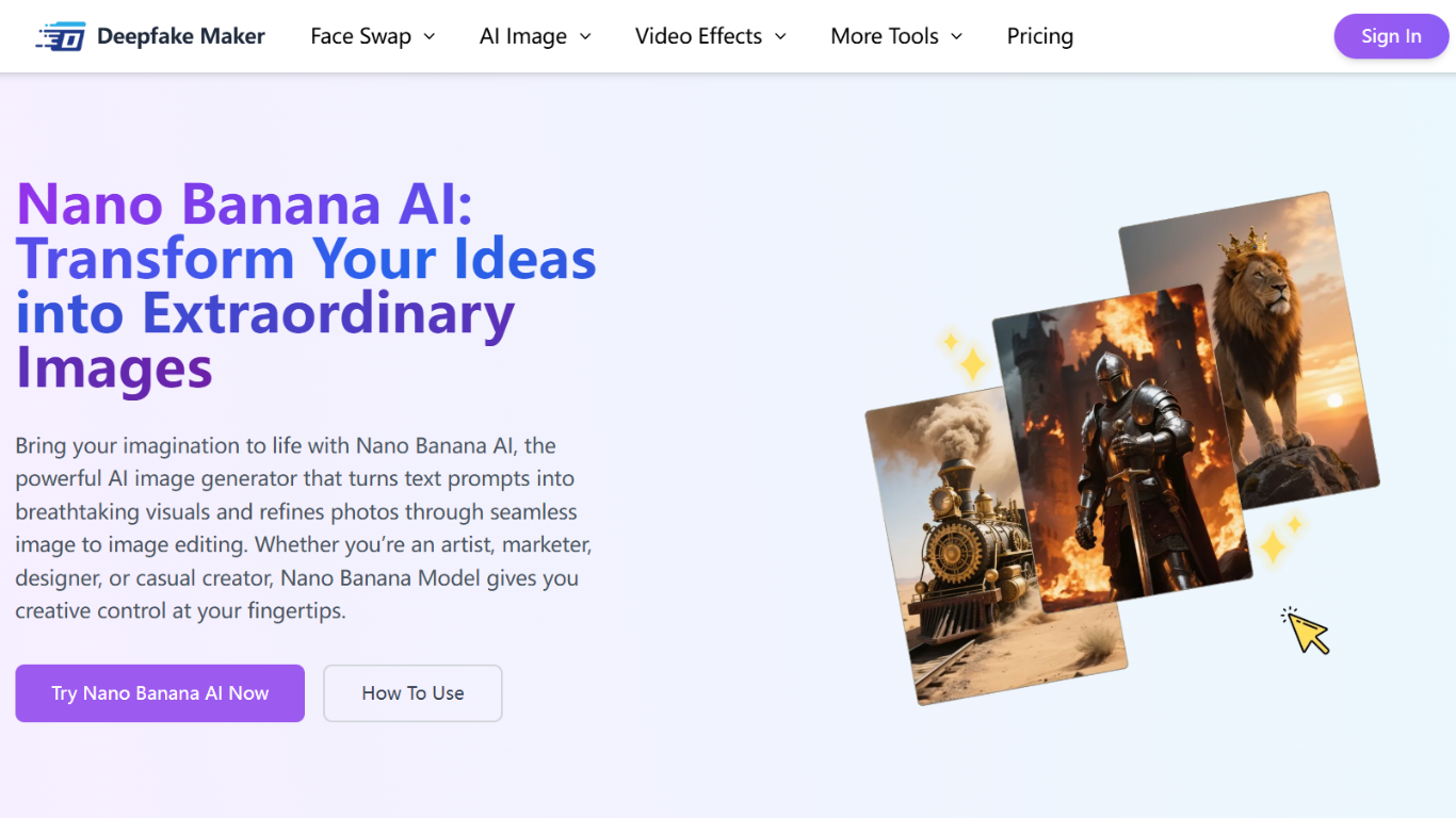 Deepfake Maker Nano Banana AI