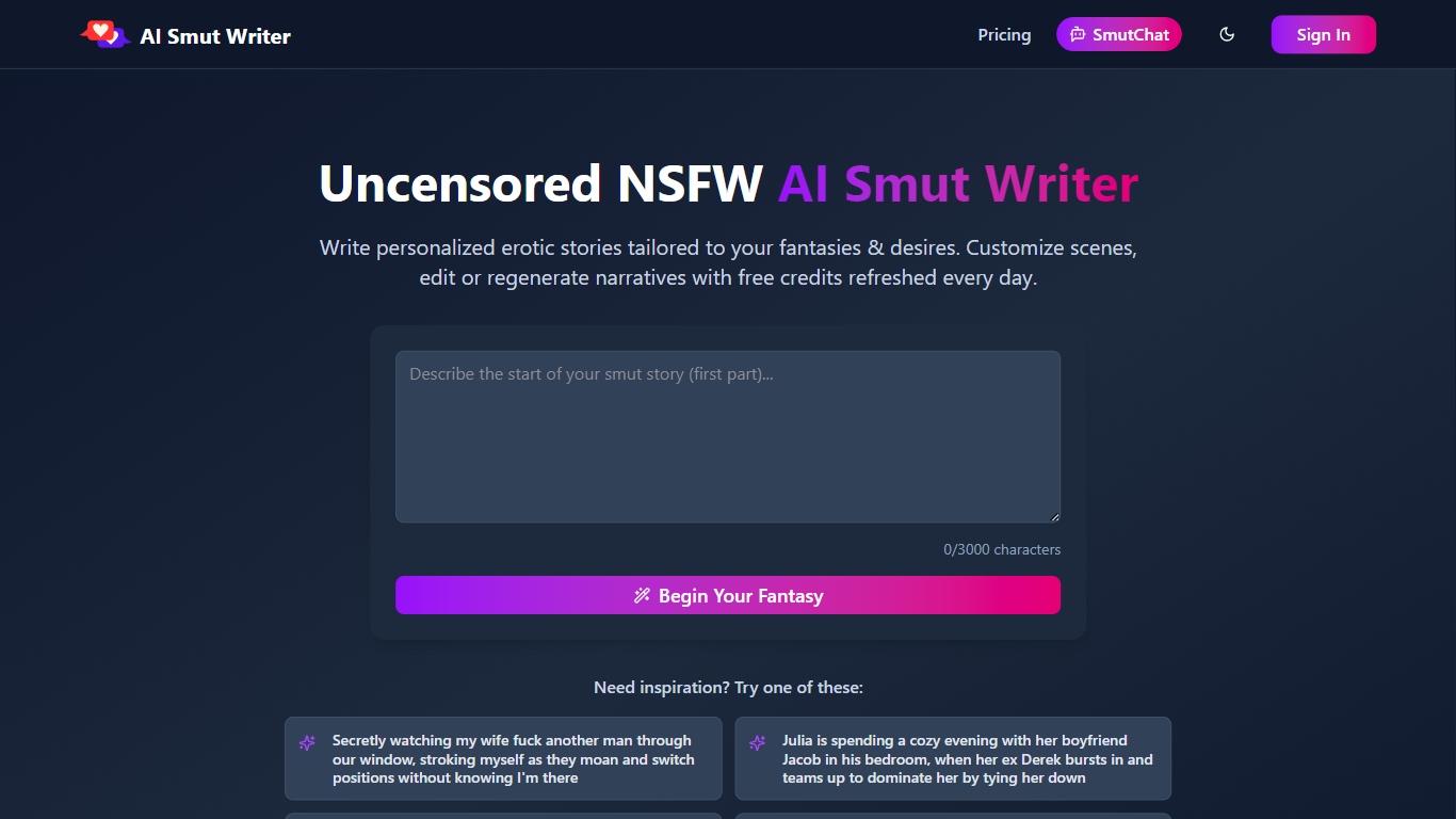 AI Smut Writer