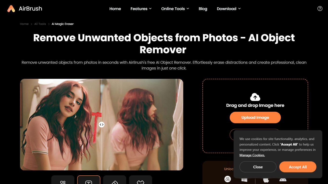 AirBrush AI Object Remover - Makeup Removal}