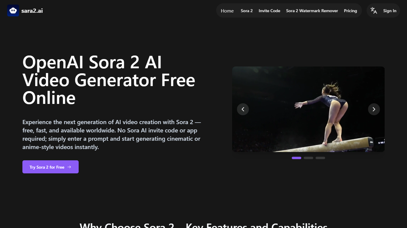 OpenAI Sora 2 AI Video Generator
