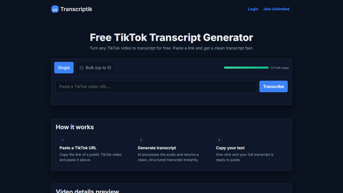 Transcriptik AI