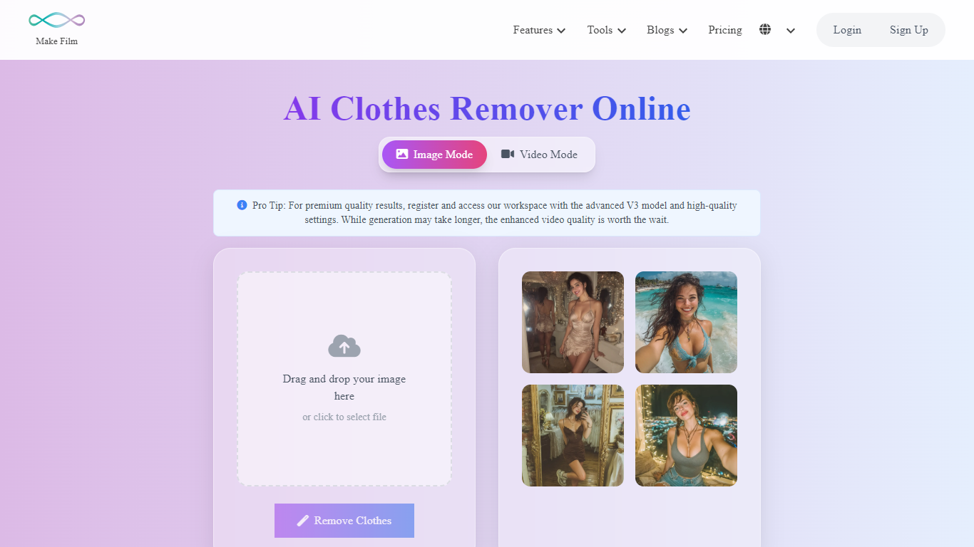 Makefilm AI Clothes Remover
