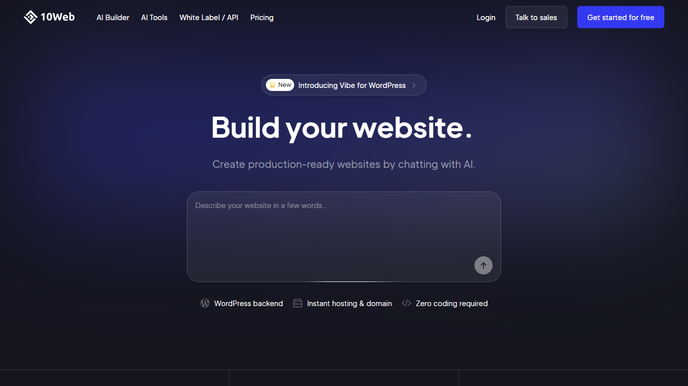 10Web AI Website Builder