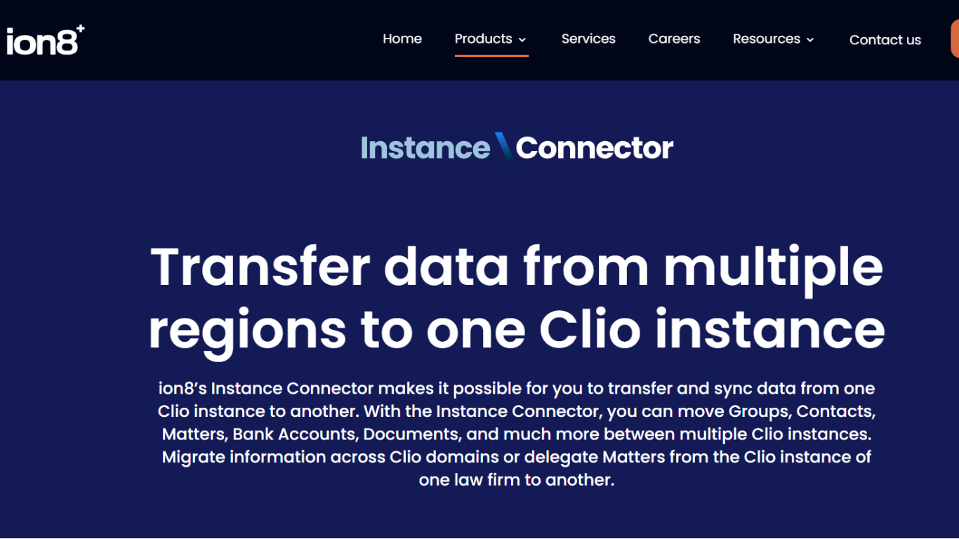 Clio Instance Connector