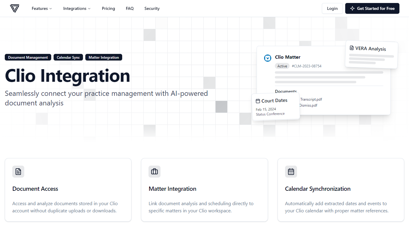 VERA for Clio - AI Clio Integration}