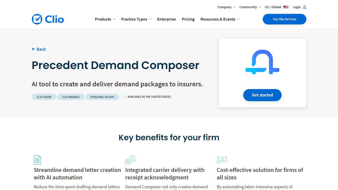 Precedent Demand Composer Integration for Clio - AI Clio Integration}