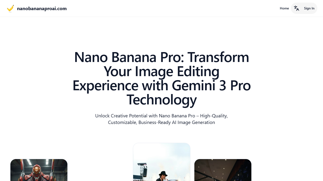 NanoBananaProAI.com: Free Nano Banana AI Image Editor