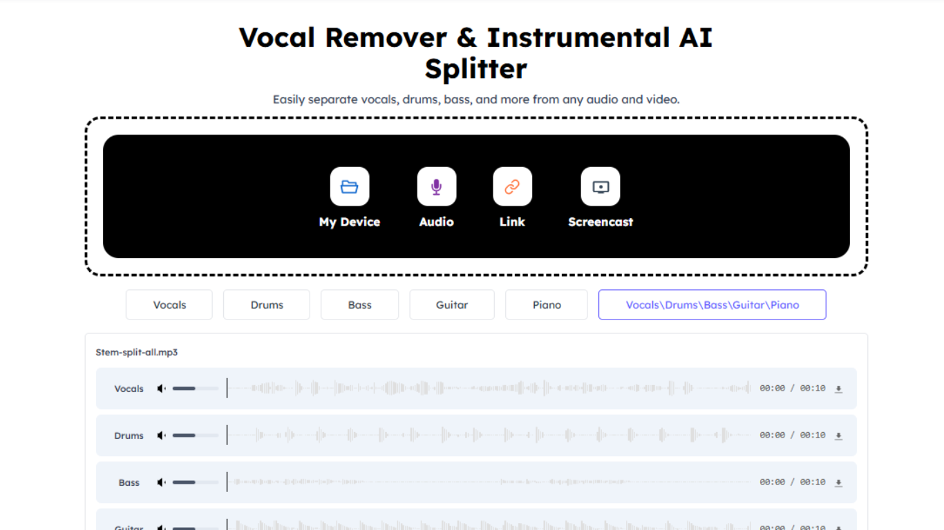 Audio Cleaner Vocal Remover