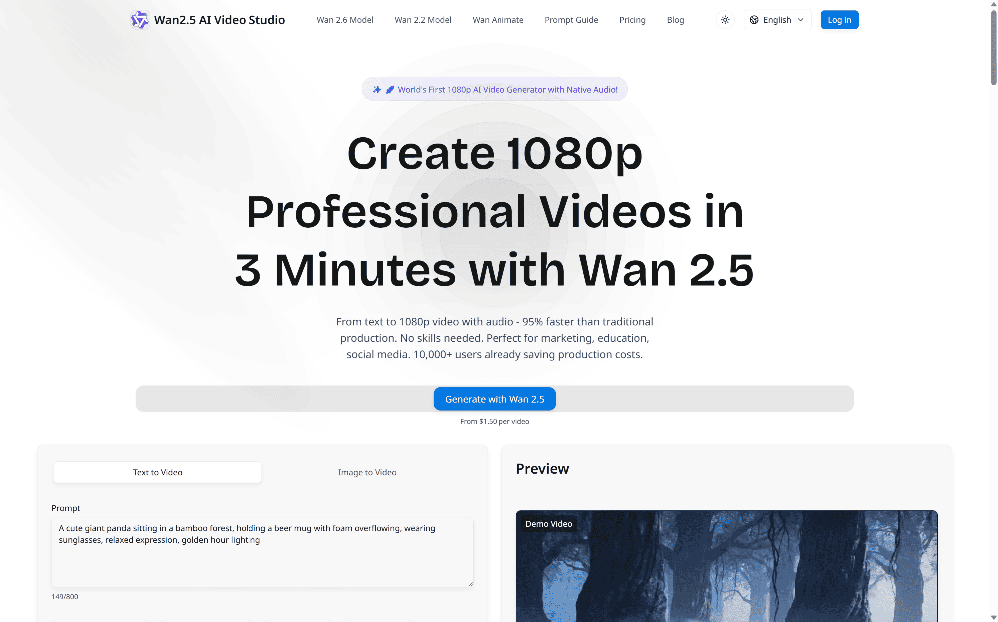 Wan 2.5 AI Video Studio