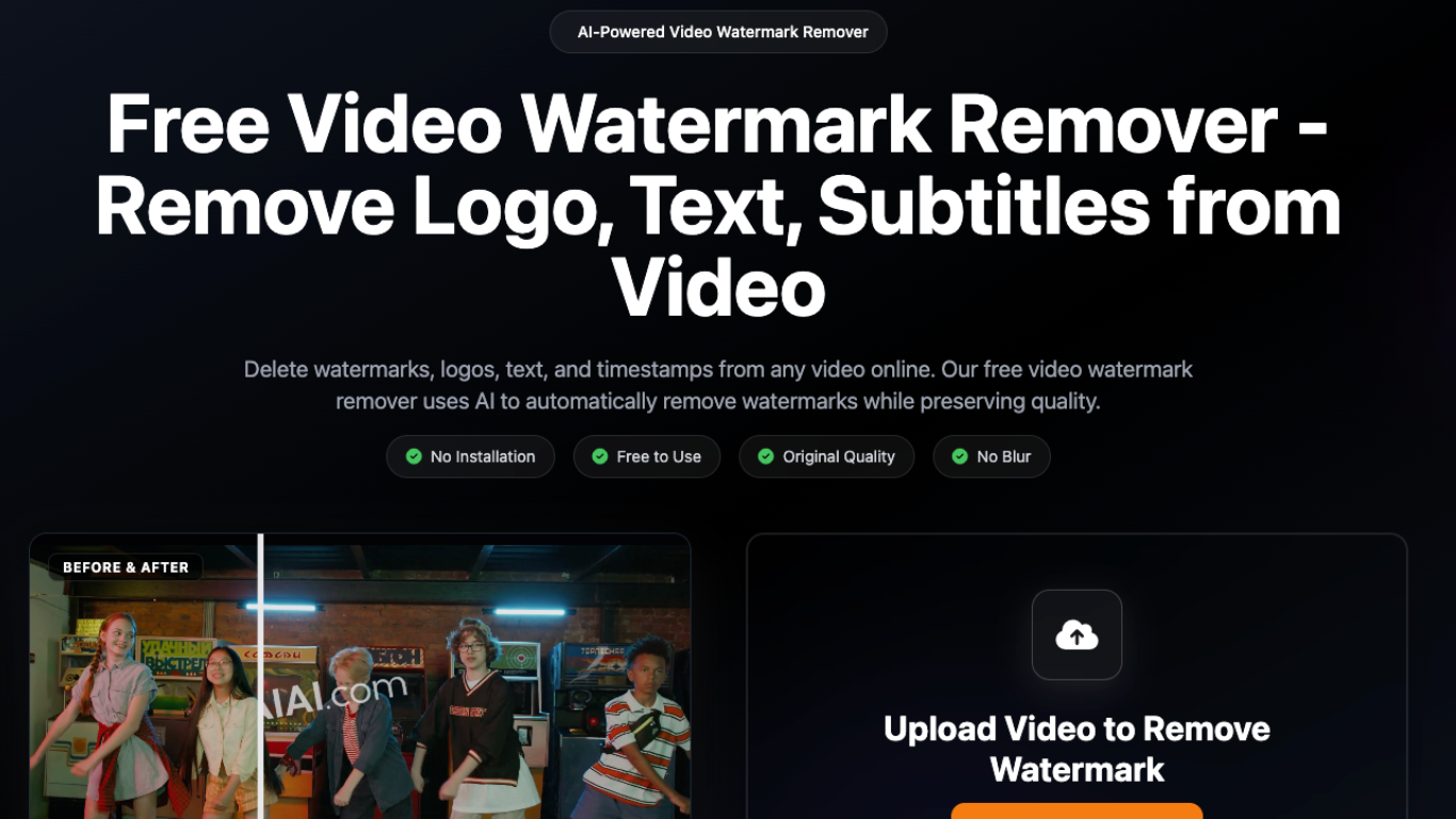 AI Video Watermark Remover