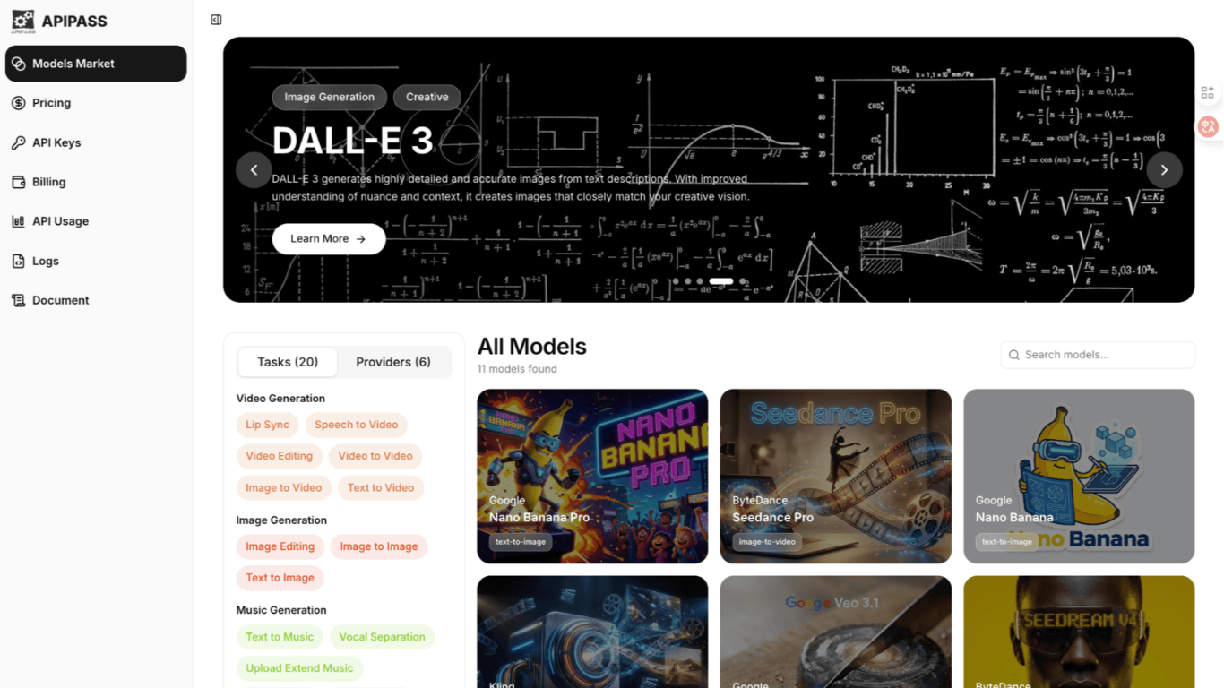 APIPASS API Marketplace