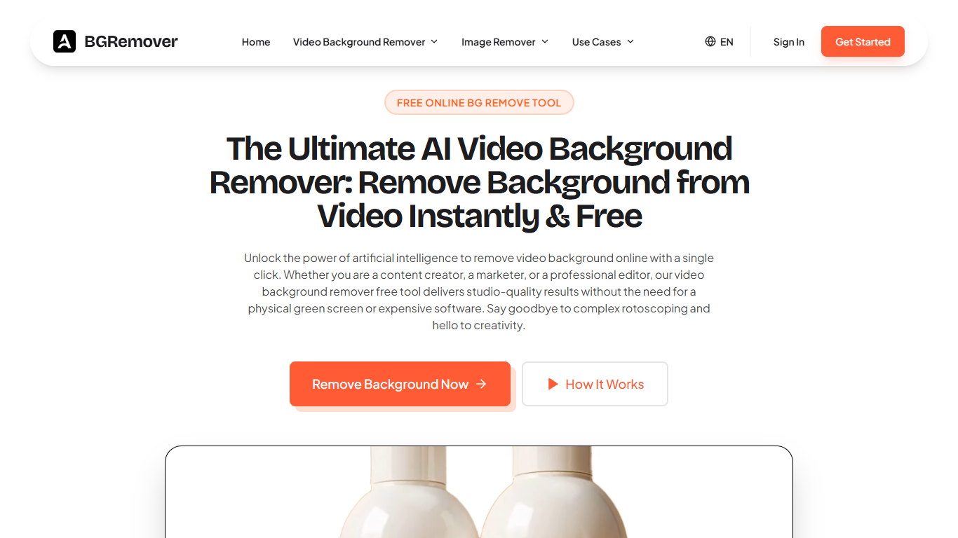 AI Video Background Remover by BGRemover