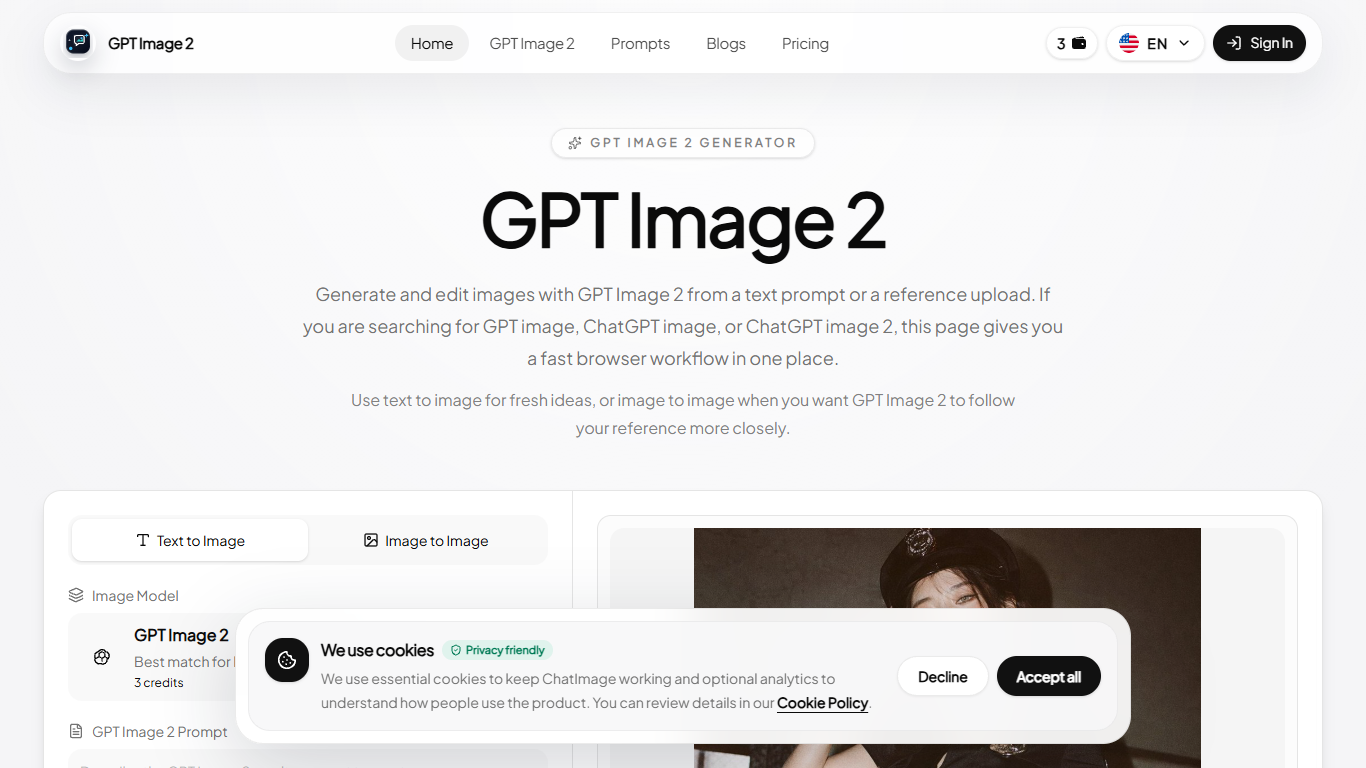 GPT Image 2 by Chat Image