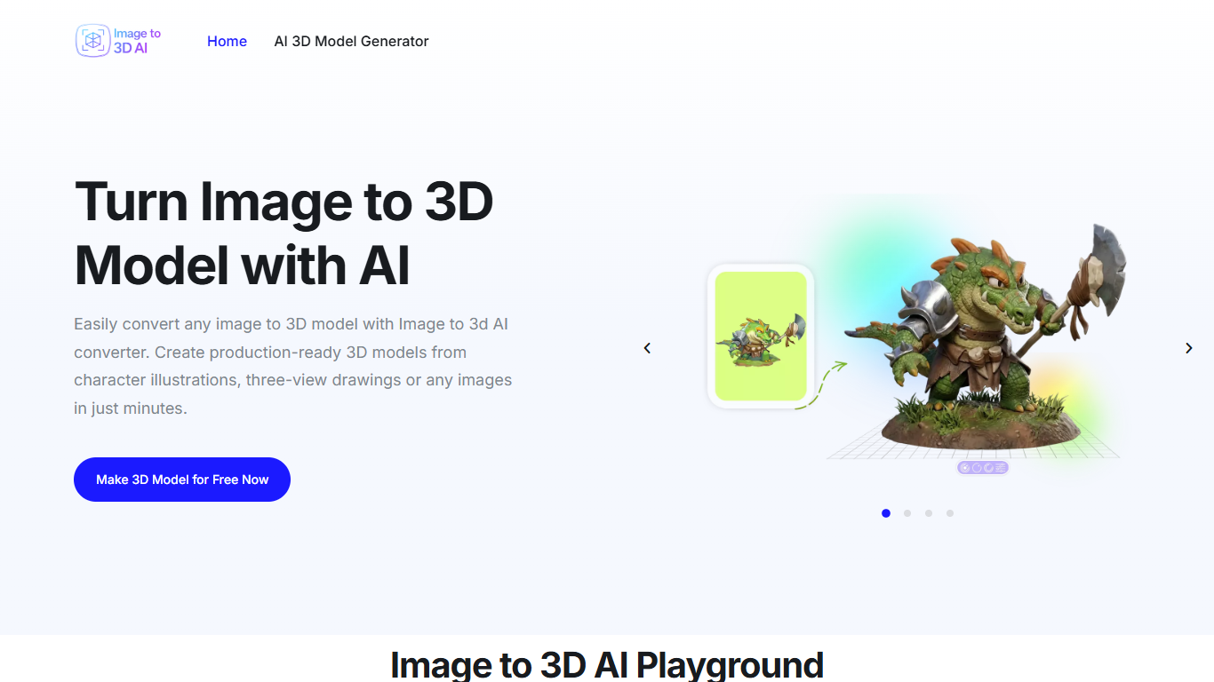 Image to 3D AI