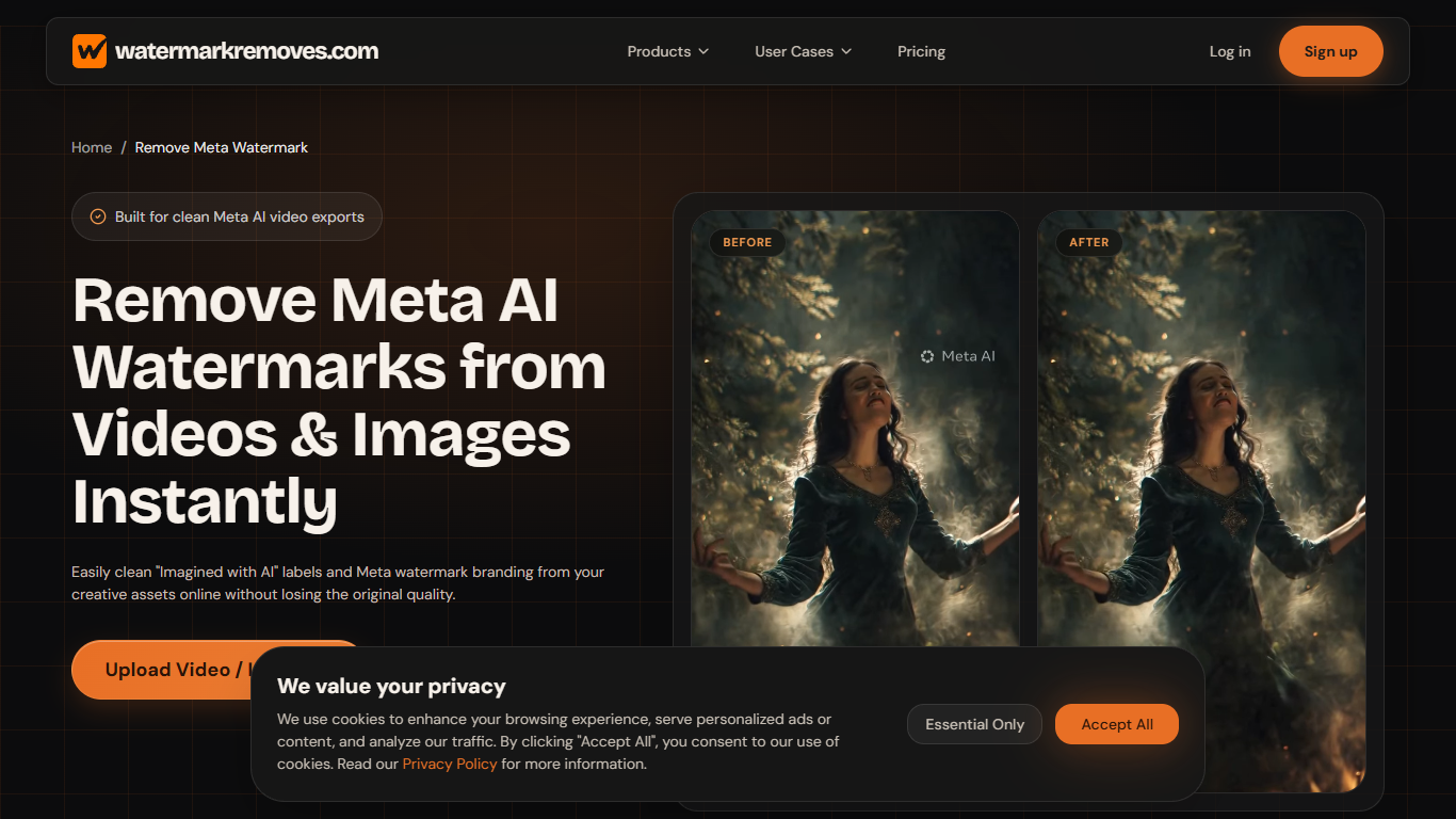 Remove Meta AI Watermark Online