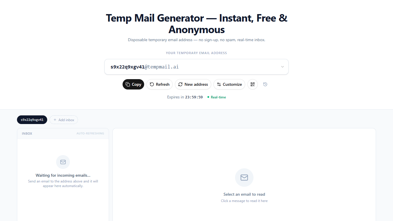 Temp Mail Generator