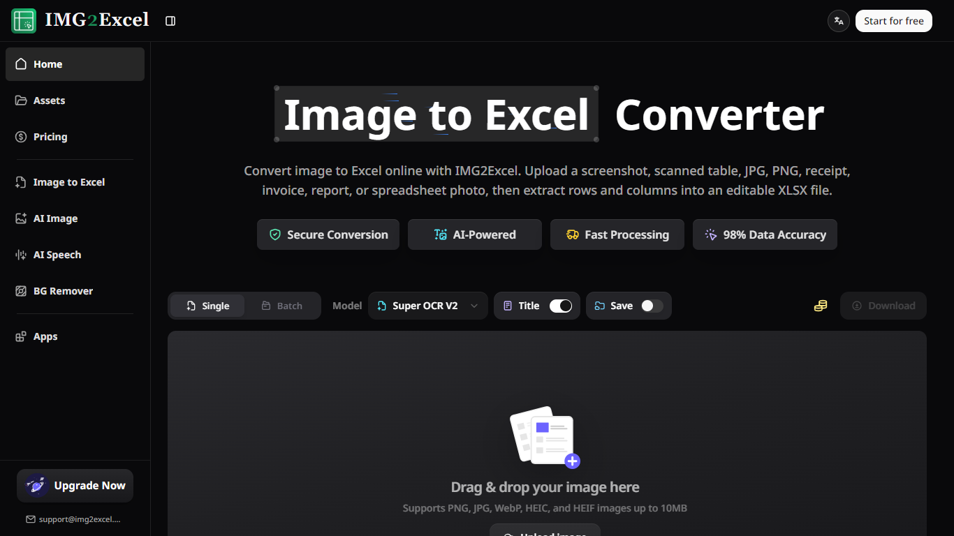 IMG2Excel