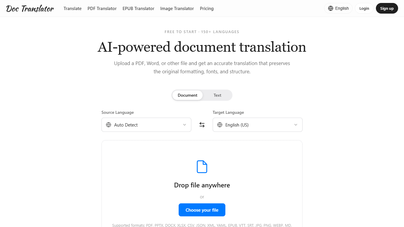 Doc Translator IO
